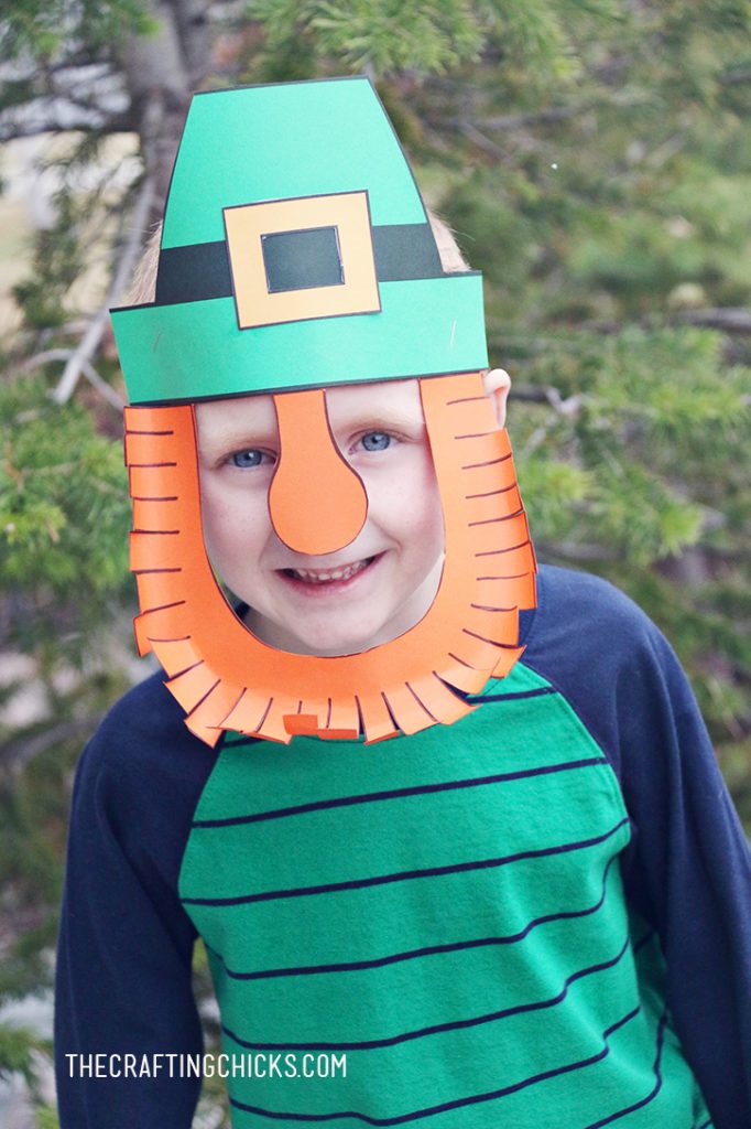 Leprechaun Mask Printable - The Crafting Chicks