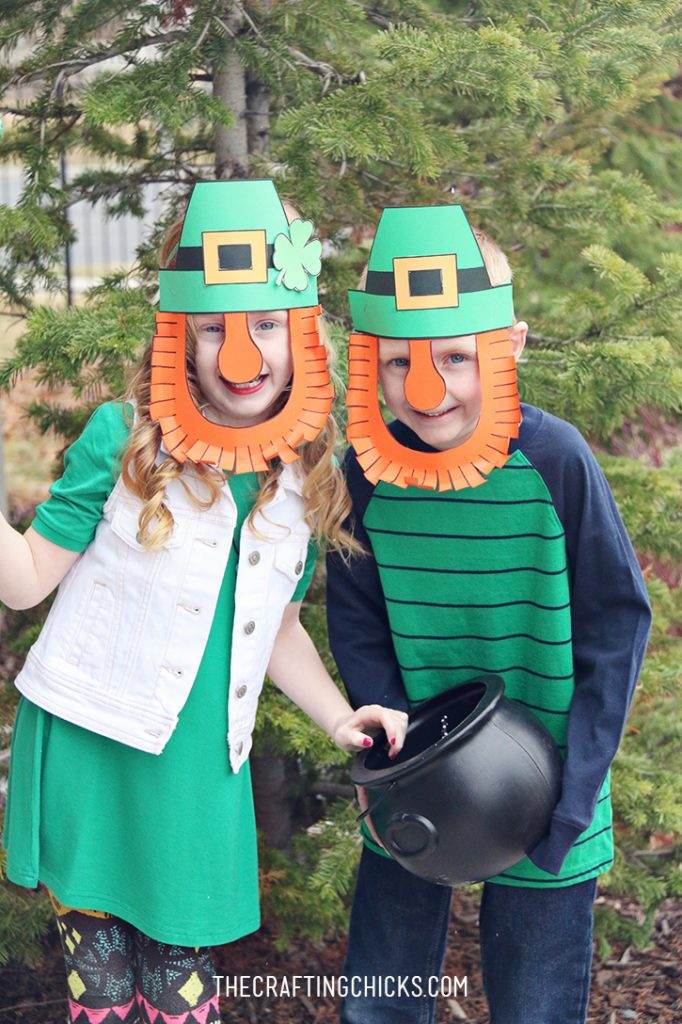 Leprechaun Mask Printable - The Crafting Chicks