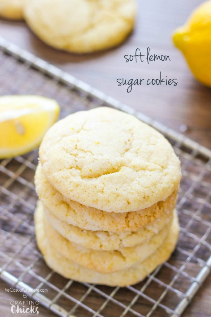 Soft Lemon Sugar Cookies