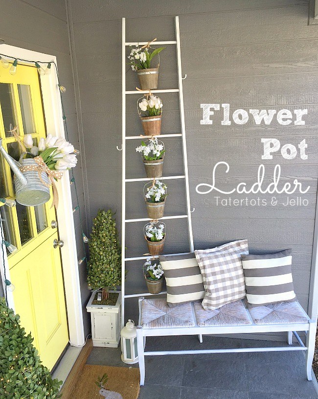 Spring Ladder Flower Pot Planter