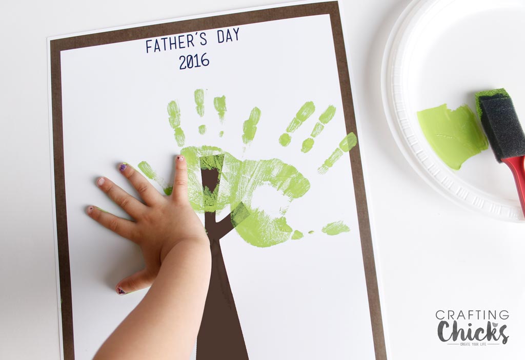 Fathers Day Handprint Tree 2016.