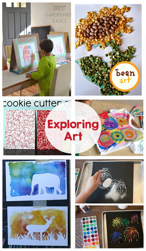 Exploring Art - Simple, fun art projects for kids! Keep them entertained this summer!