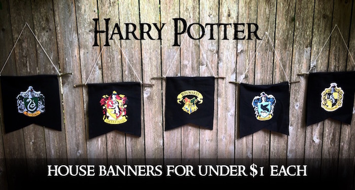 DIY Hogwarts House Banners