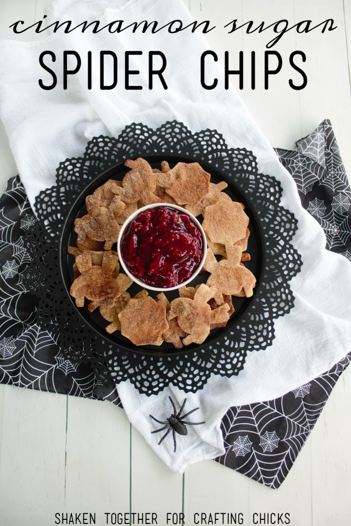 Cinnamon Sugar Spider Chips - The Crafting Chicks