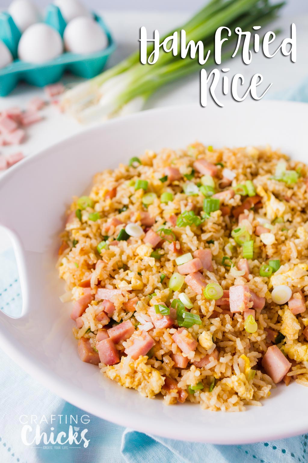 Ham Fried Rice Recipe - An easy family favorite dinner recipe