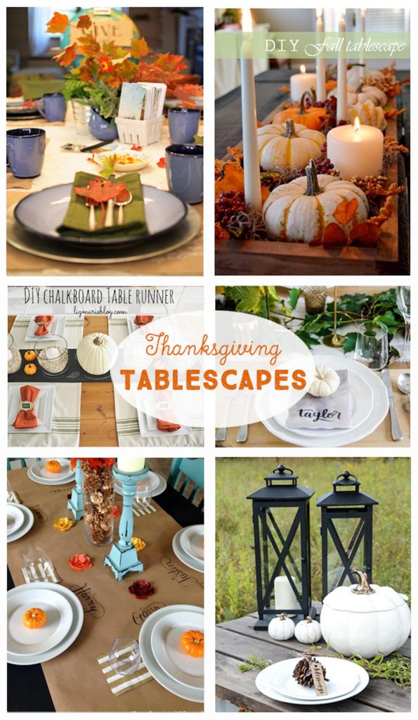 DIY Thanksgiving Tablescapes - The Crafting Chicks