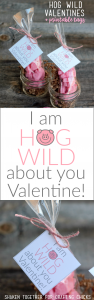 I Am Hog Wild About You Valentines &amp; Printable Tags - The Crafting Chicks