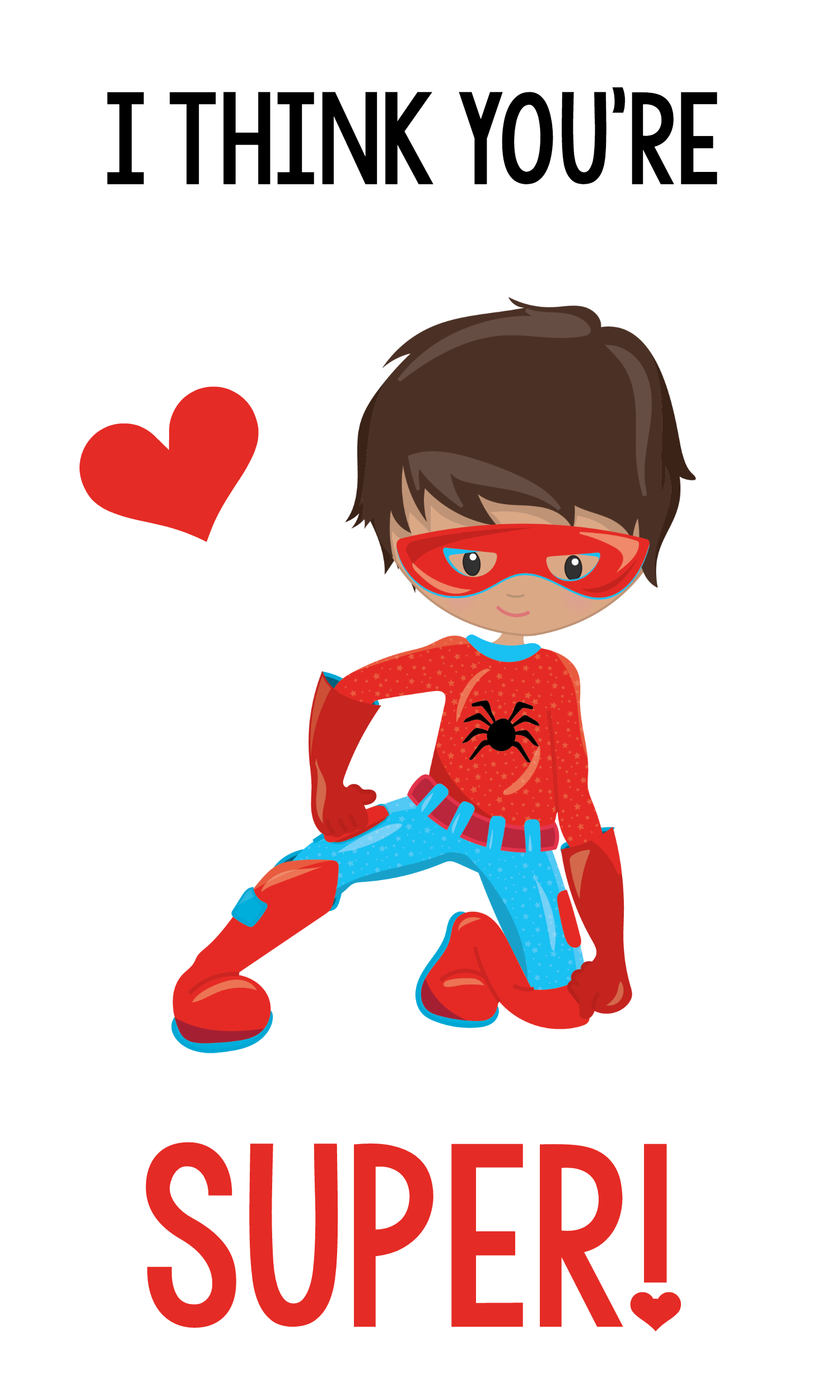 Boy Superhero Valentines
