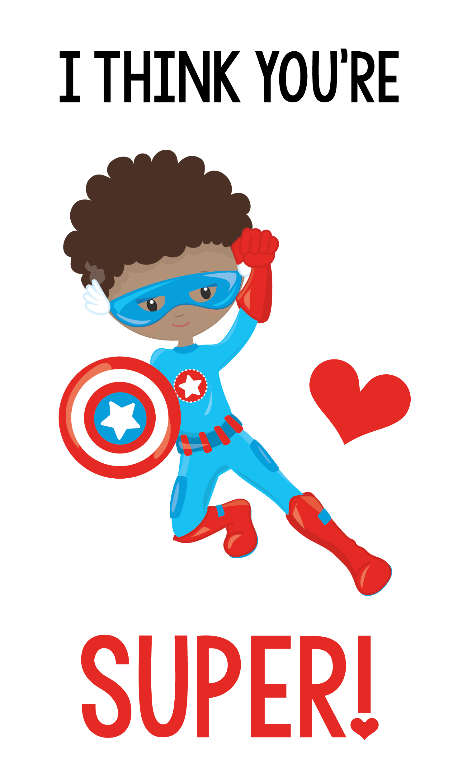Boy Superhero Valentines