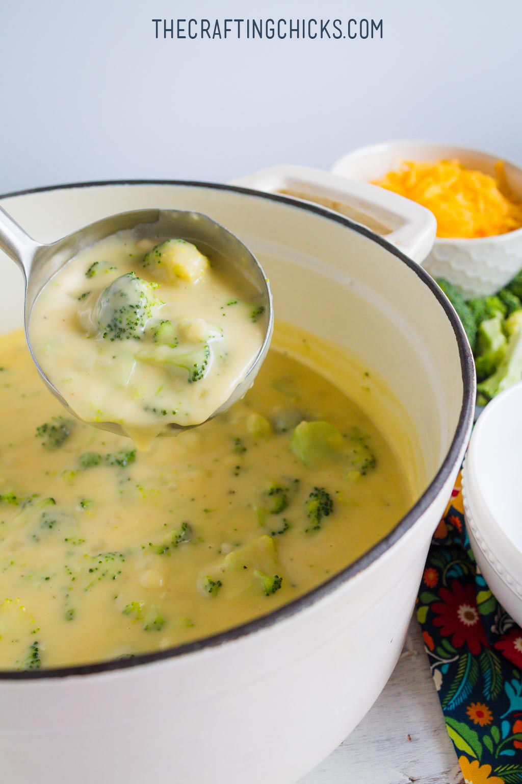 Broccoli Cheese Chowder Recipe -  You only need a few ingredients and just 3o minutes!