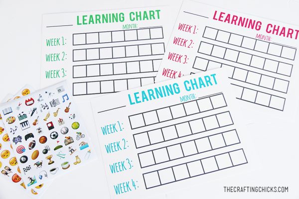 Learning Tracking Chart - The Crafting Chicks
