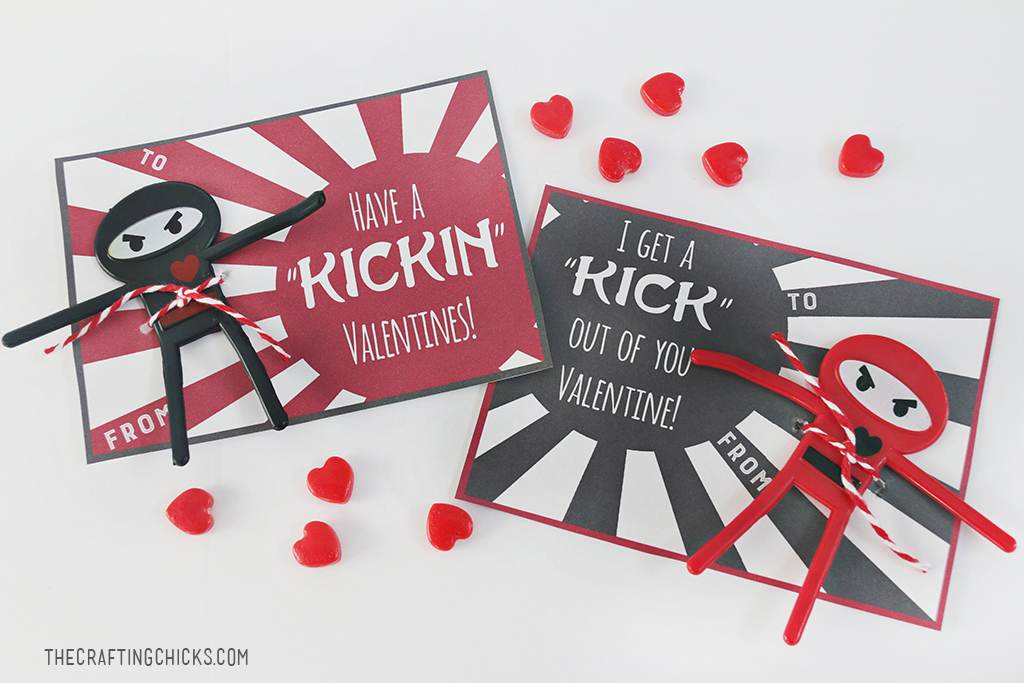 Cool Ninja Valentine Printables The Crafting Chicks