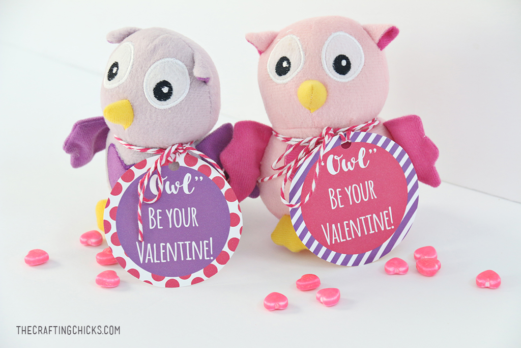 Owl Valentine Printable - A simple non candy class Valentine