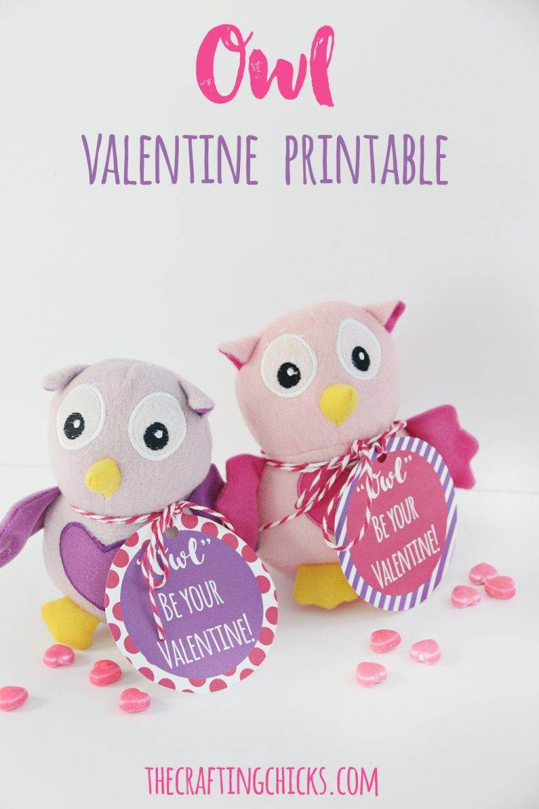 Owl Valentine Printable - The Crafting Chicks