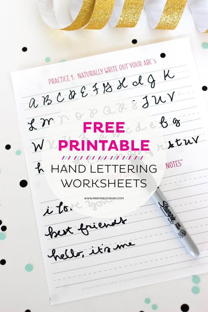 Hand Lettering Tutorials, Tips, Tricks, Tools and Printables
