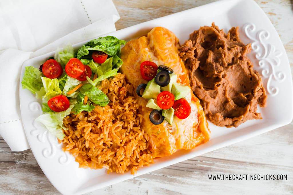 Slow Cooker Salsa Chicken Enchiladas The Crafting Chicks
