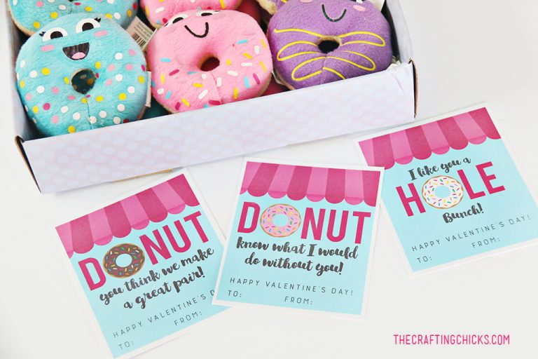 Donut Valentine Printables The Crafting Chicks