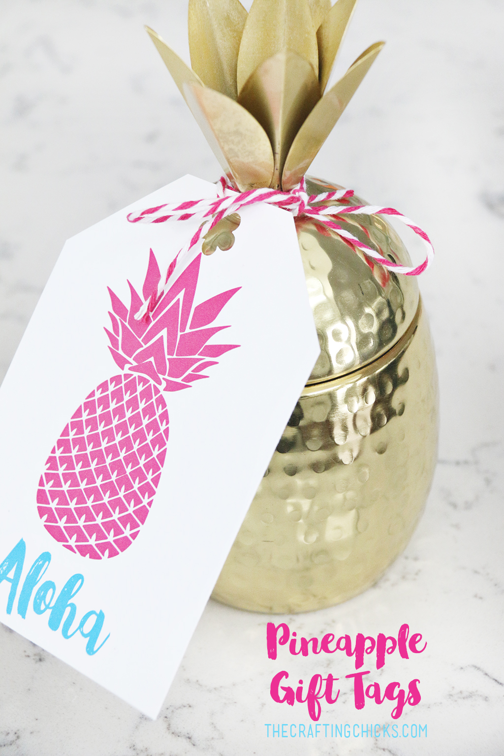 Printable Pineapple Gift Tags - Add these darling tags to any pineapple gift