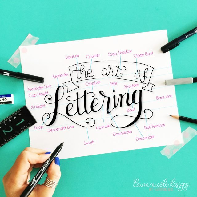 Hand Lettering Tutorials - How to start hand lettering, tutorials, printables, tips, tricks and practice sheets.