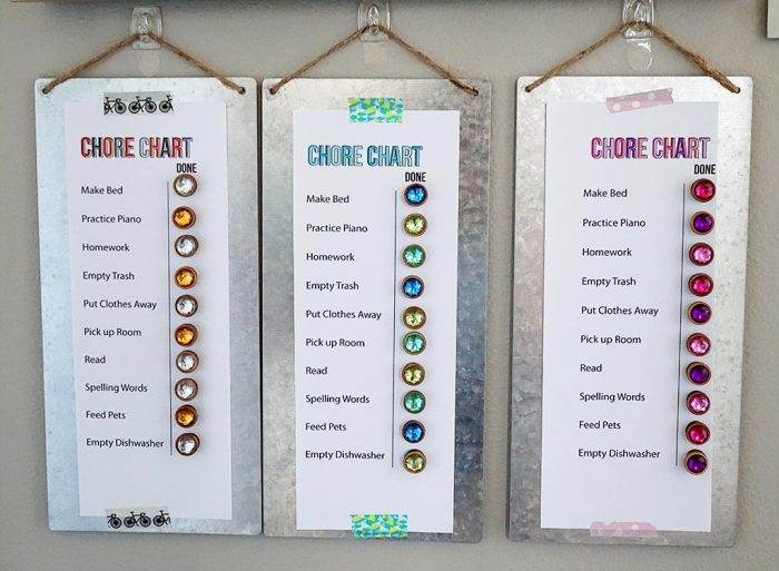 Magnetic Chore Charts - The Crafting Chicks
