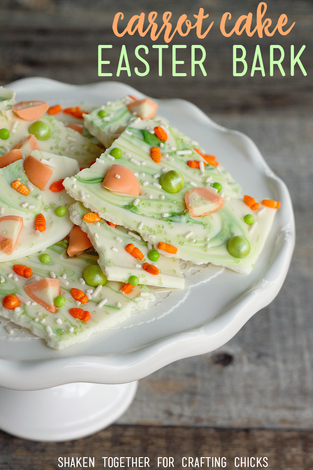 Carrot Cake Easter Bark is an easy, no-bake Easter dessert that is perfect to make with the kids!