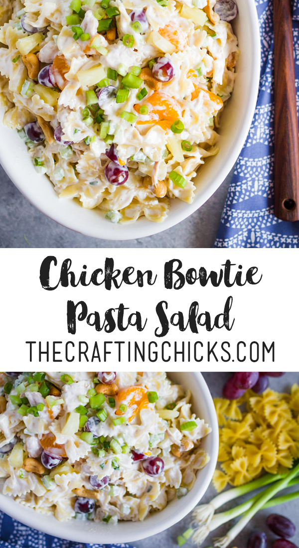 Chicken bow tie pasta salad