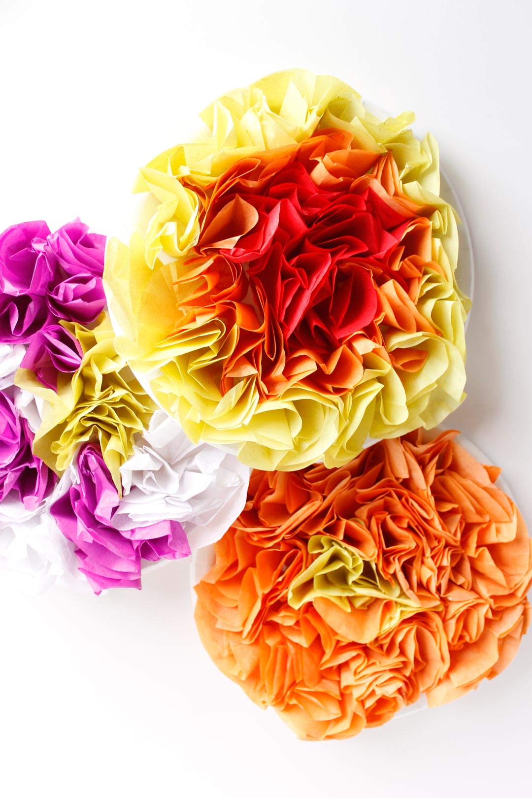 Tissue Paper Flower Craft