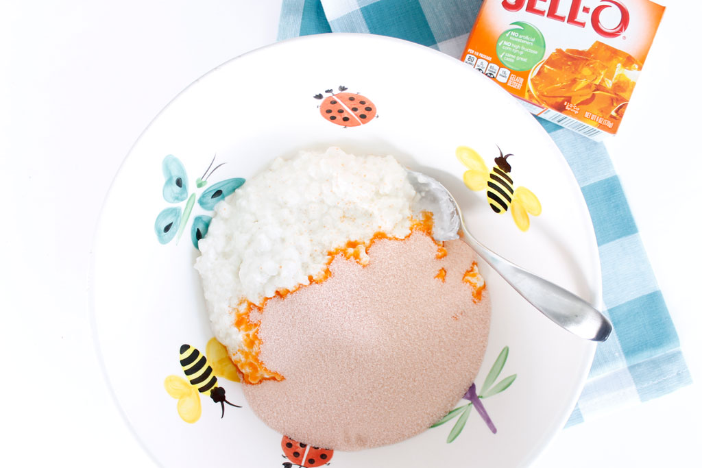 Orange Jello Salad with Cottage Cheese is a fun and fruity addition to your next picnic or BBQ.