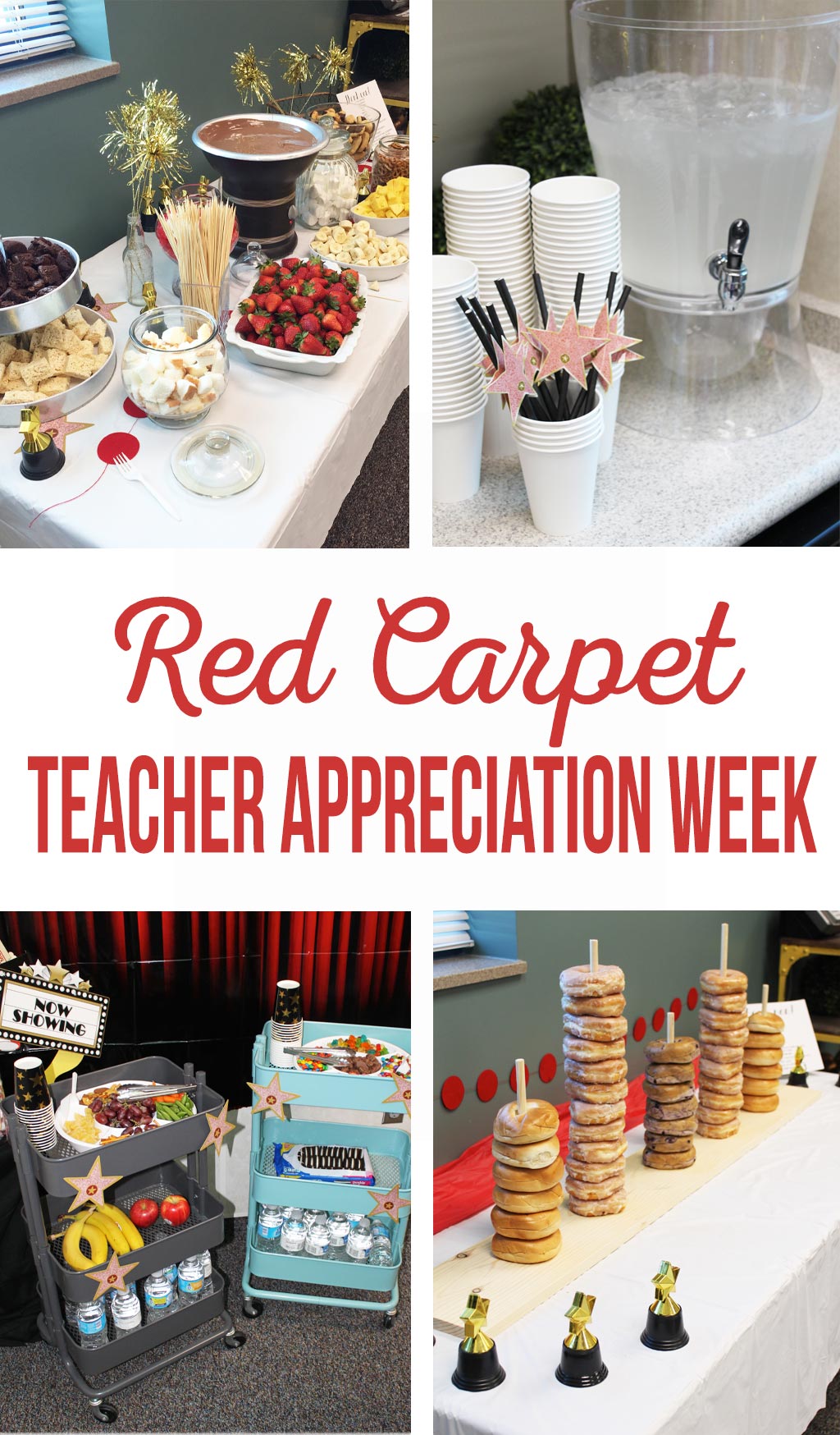 Red Carpet Teacher Appreciation Week | PTA Activities | Teacher Gifts | Teacher Luncheon | Teacher Snacks