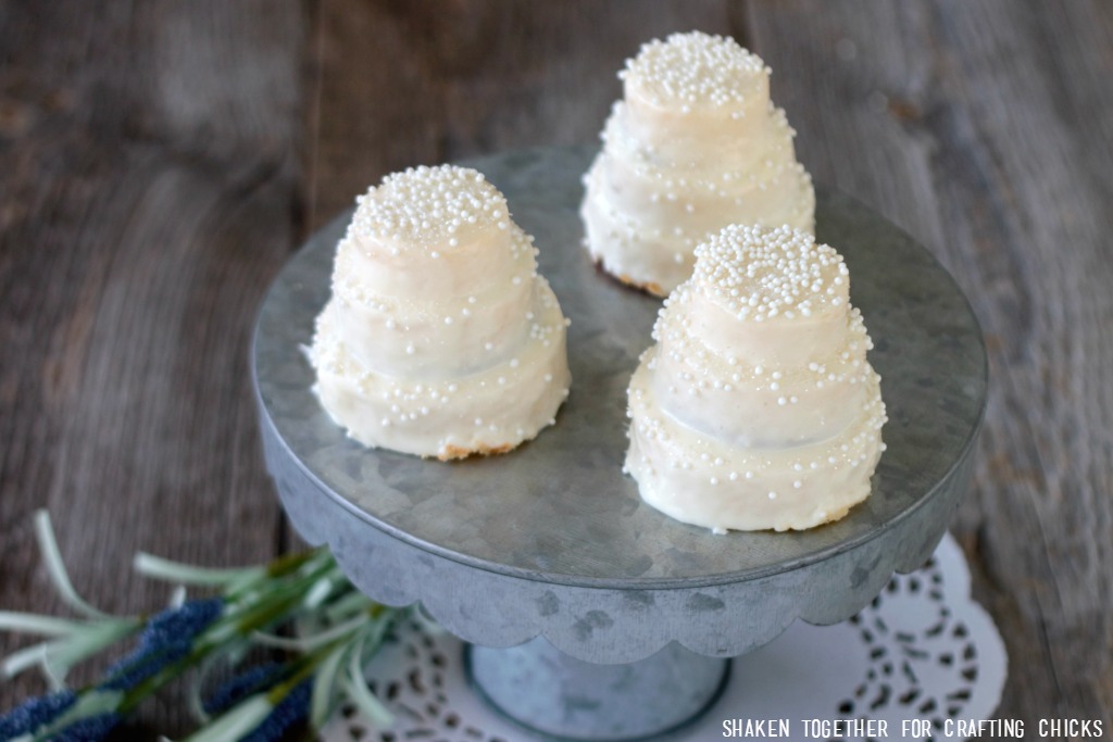 Mini No Bake Wedding Cakes are teeny tiered treats that couldn't be easier to make!