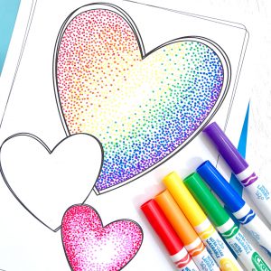 Easy Pointillism for Kids - The Crafting Chicks