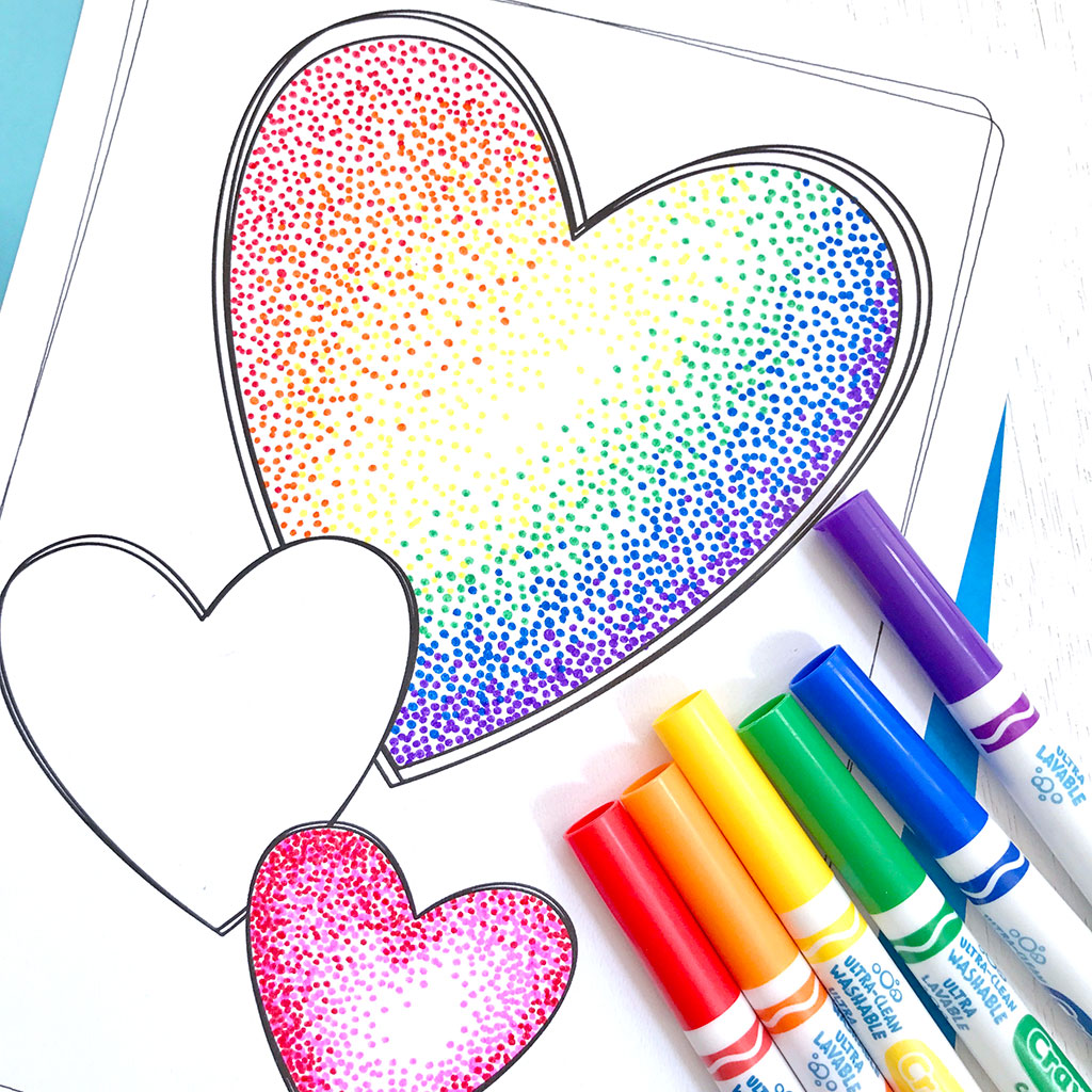 Easy Pointillism For Kids The Crafting Chicks