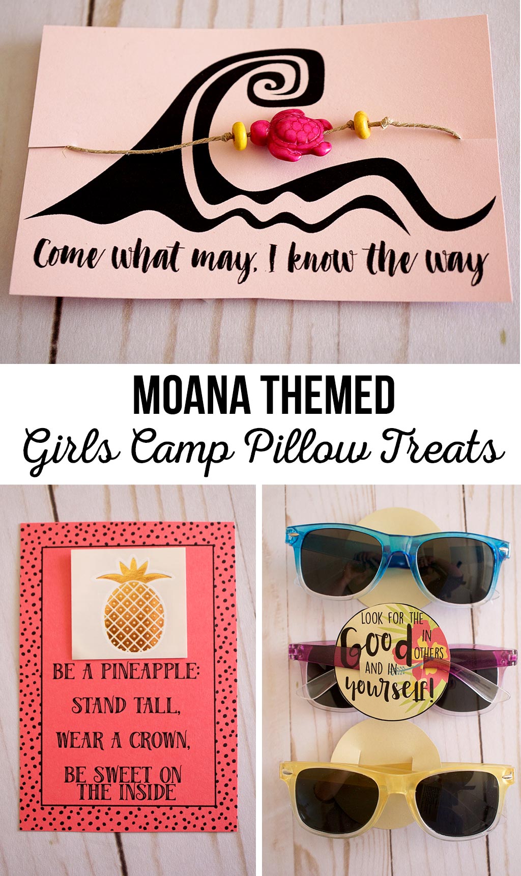 Moana Themed Girls Camp Pillow Treats