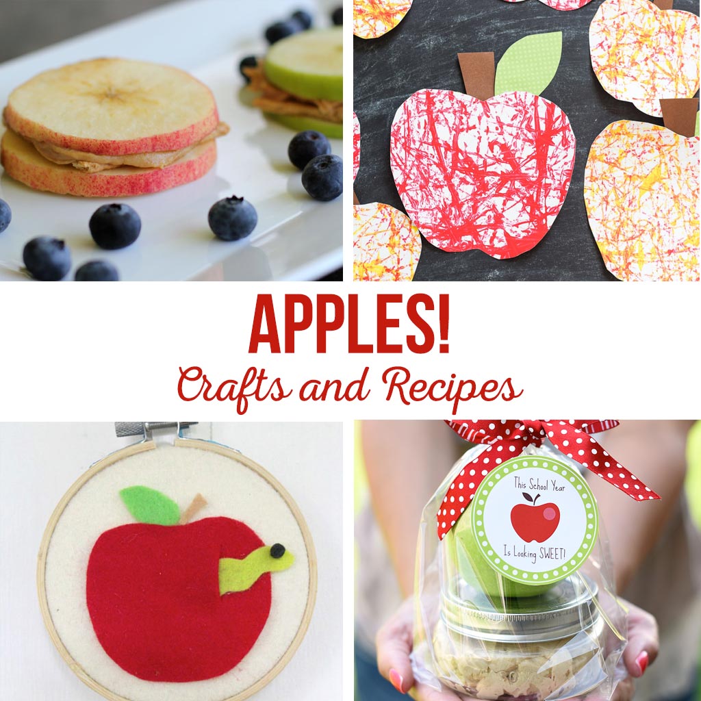 Apple Crafts and Recipes | Kids will love these simple apple activities. Add a printable tag to these fun apple gift ideas. Enjoy yummy apple recipes!