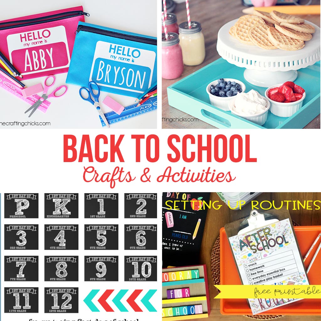 Back to School Crafts and Activities | School is starting... start a new back to school tradition with your family this year. Printables, crafts, activities