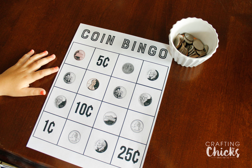 Coin Bingo Free Printable The Crafting Chicks