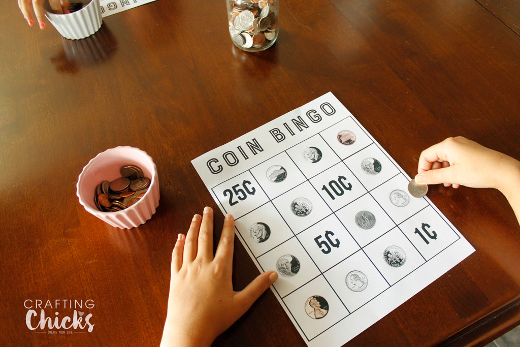 Coin Bingo Free Printable The Crafting Chicks