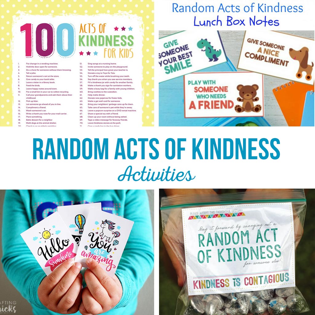 Random Acts of Kindness Activities | Teach your children about service with these simple, fun acts of service. Printables, ideas and more!