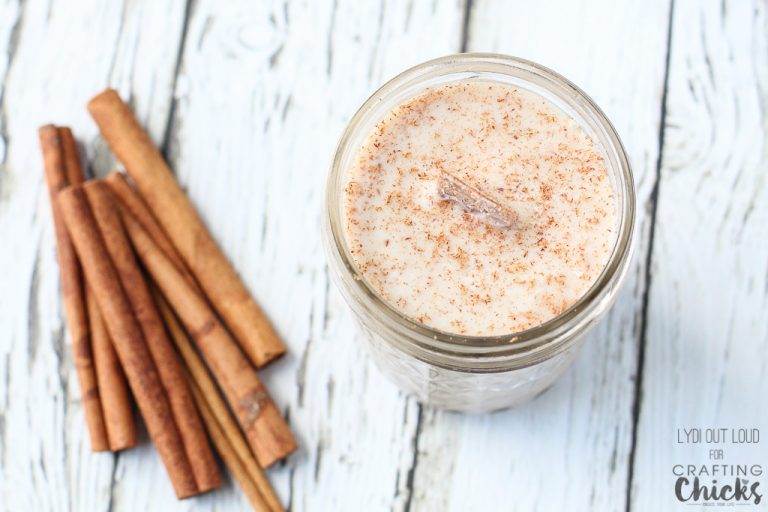 Pumpkin Spice Soy Candle with Wood Wick The Crafting Chicks