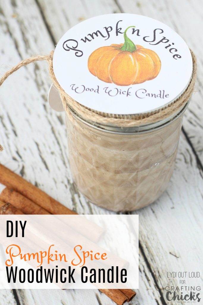 Pumpkin Spice Soy Candle with Wood Wick The Crafting Chicks