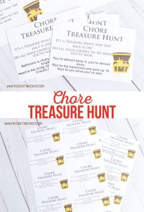 Chore Treasure Hunt - The Crafting Chicks