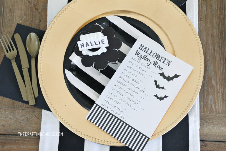 Halloween Mystery Dinner Party Free Menu - The Crafting Chicks