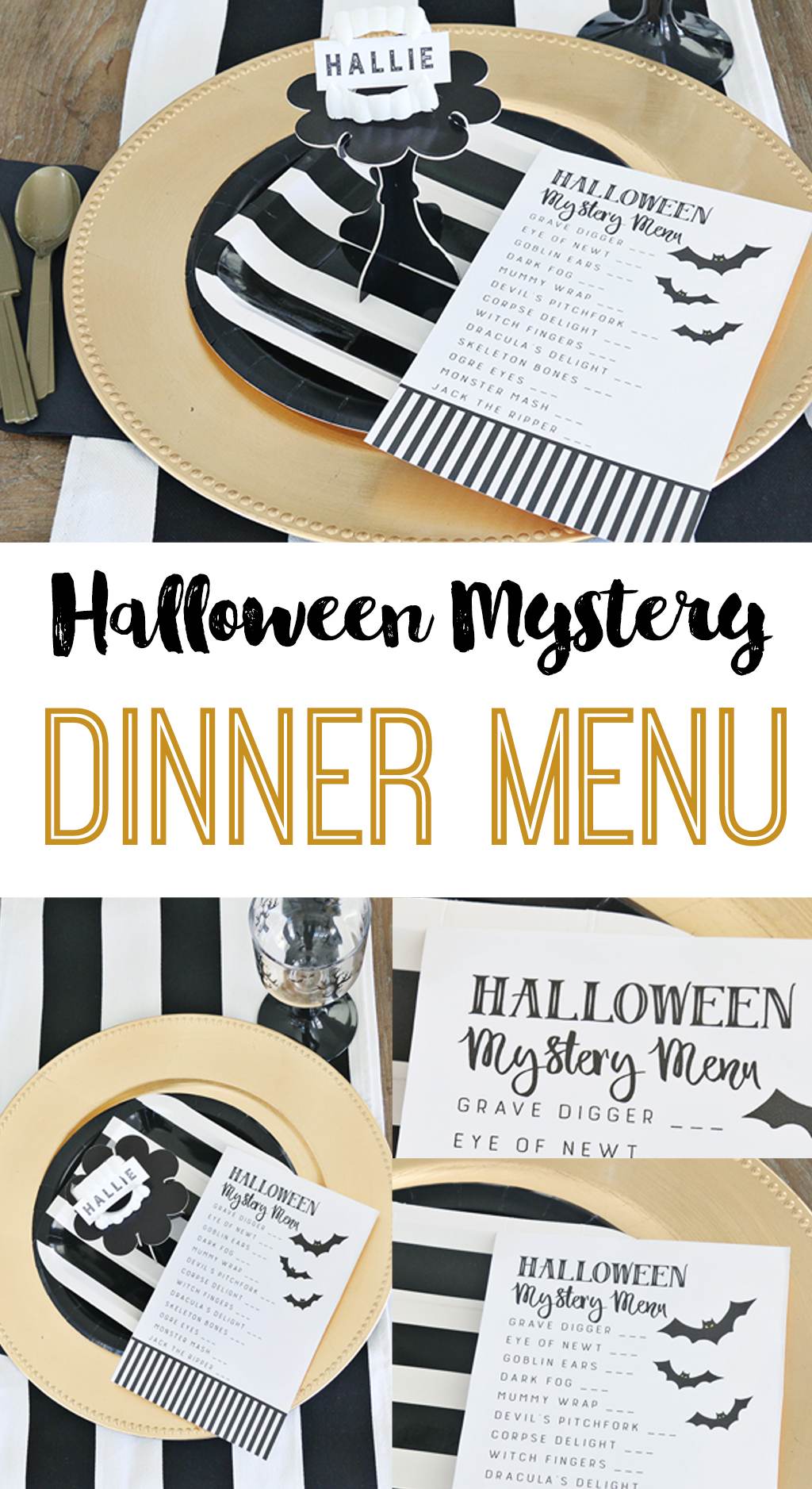 Halloween Mystery Dinner Party Free Menu The Crafting Chicks
