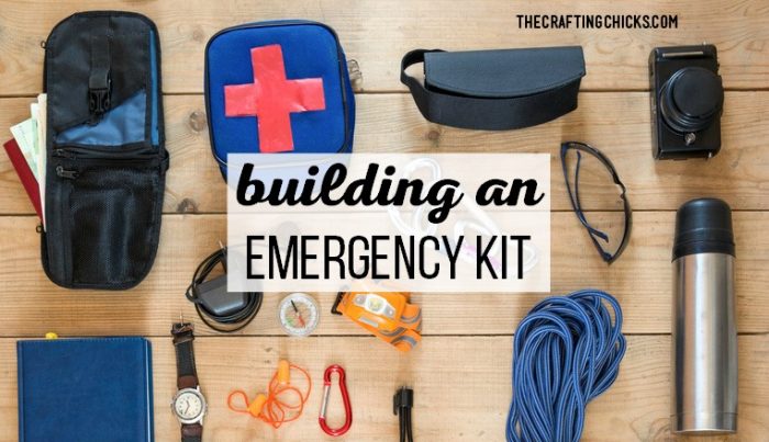 Building An Emergency Kit - The Crafting Chicks