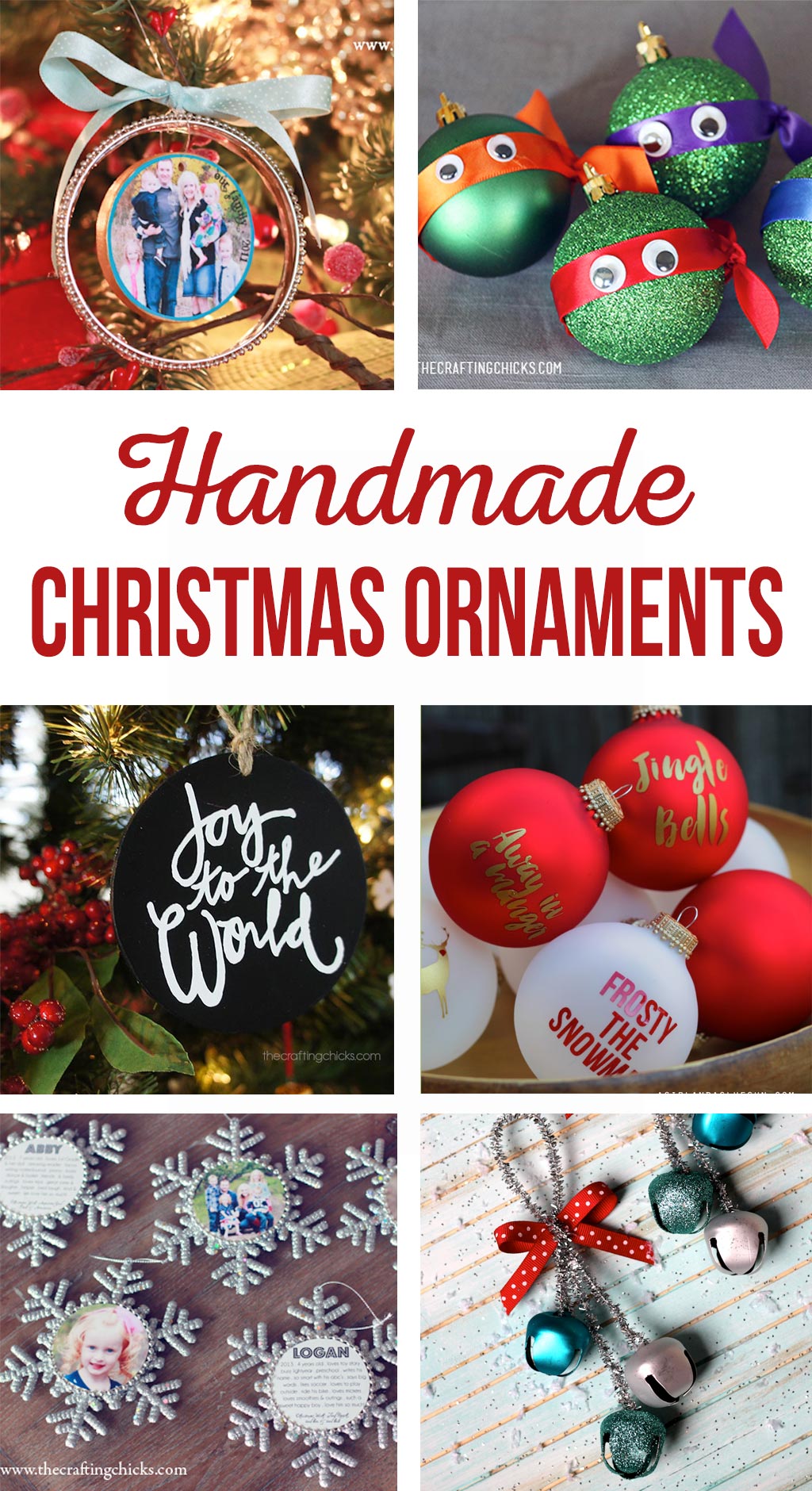DIY Christmas Ornaments | 21 Favorite Handmade Christmas Ornaments | Photo ornaments, kids ornaments, Ninja Turtle Ornaments and more! #handmadechristmas #diyornaments