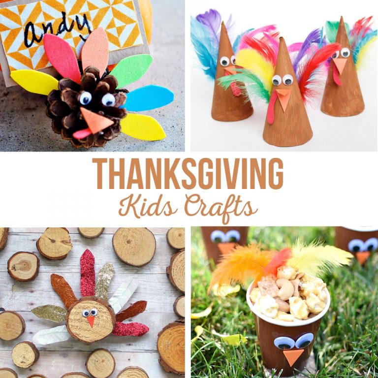 Thanksgiving Kids Crafts - The Crafting Chicks