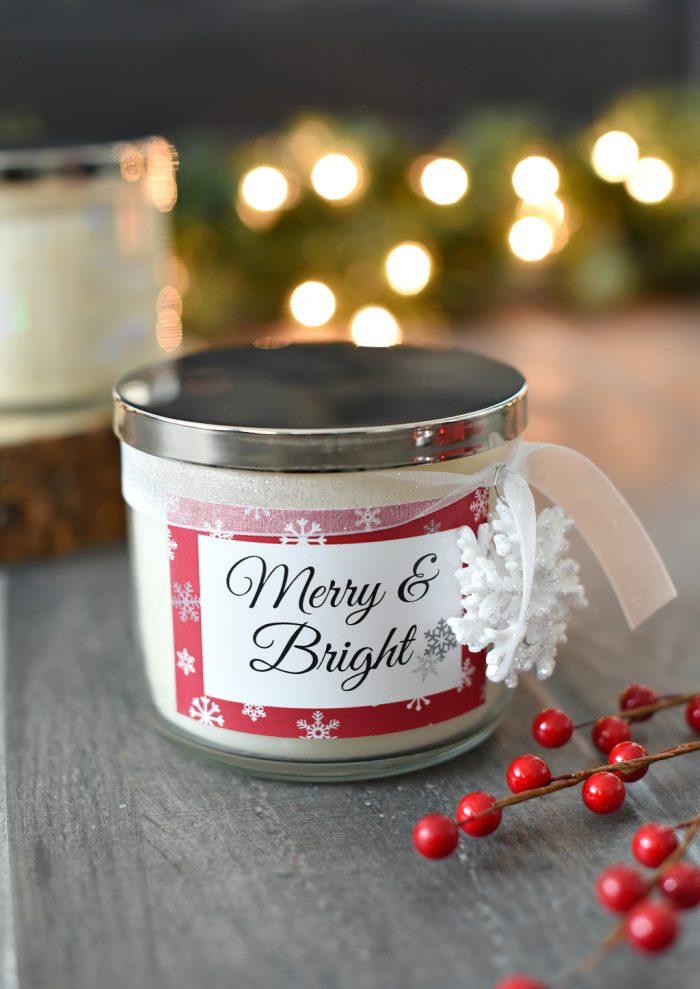 Christmas Candle Gift Idea The Crafting Chicks