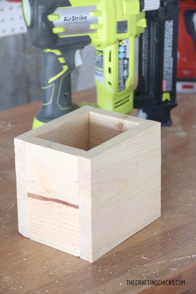 DIY Stocking Hanger Box The Crafting Chicks