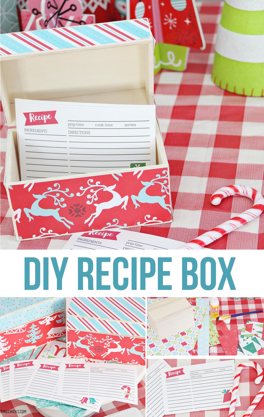 DIY Cookie Exchange Recipe Box The Crafting Chicks