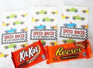 Pinewood Derby Printable Treat Wrappers - The Crafting Chicks